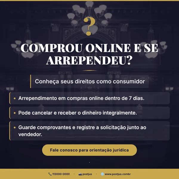 Comprou online e se arrependeu? Conheça seus direitos